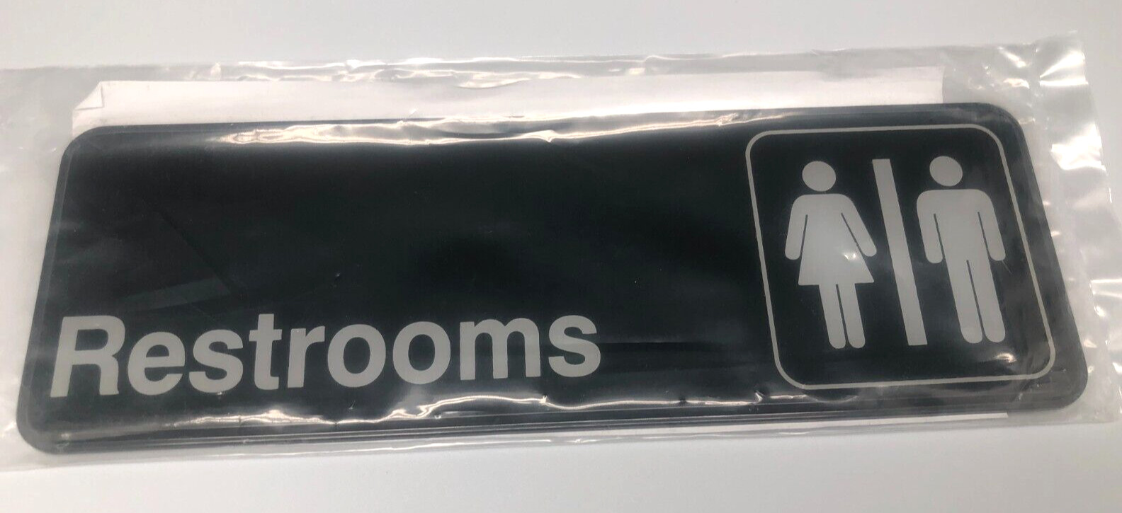 Unisex Restroom Sign 9&Prime; x 3&Prime; Brand New FREE SHIPPING