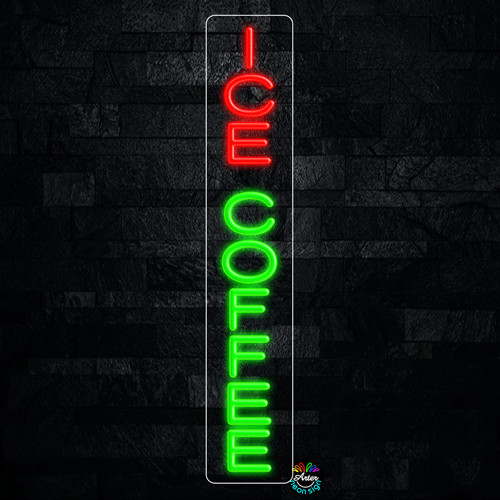 Ice Coffee LED Neon Sign 5&Prime;L x 27&Prime;H #32396