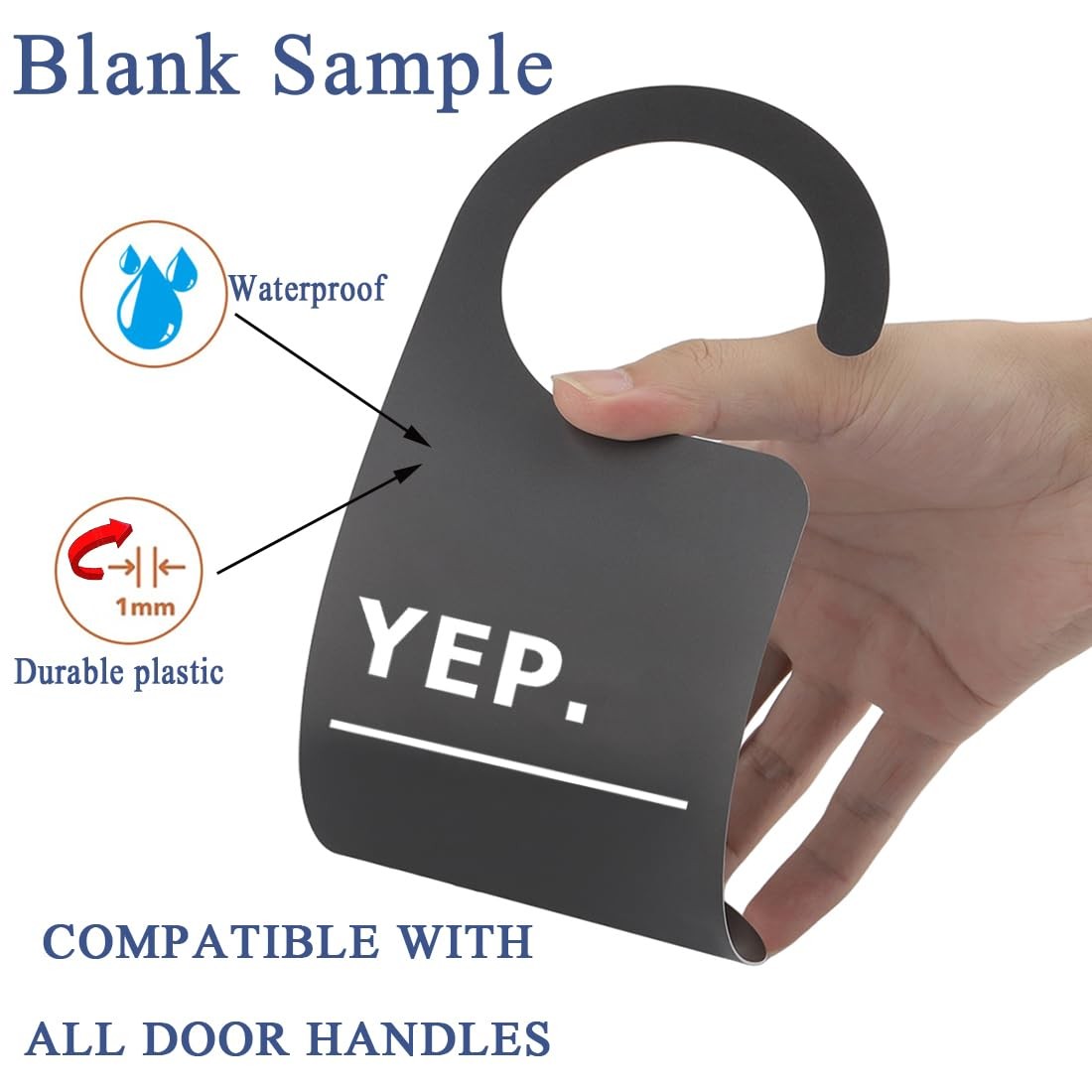 2 Pcs Nope Yep Do Not Disturb Sign Work Door Hanger Office Sign (Double Sided…