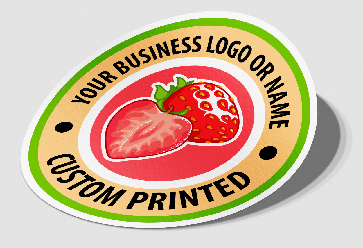 Business stickers round circle logo work sign custom Packaging label shop front