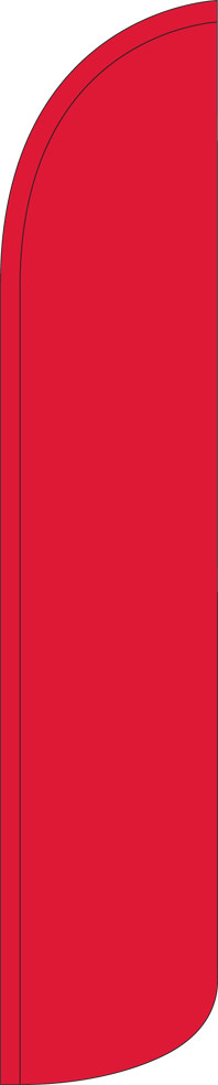 Solid Red 15&prime; Tall Windless Swooper Feather Banner Flag & Pole Kit
