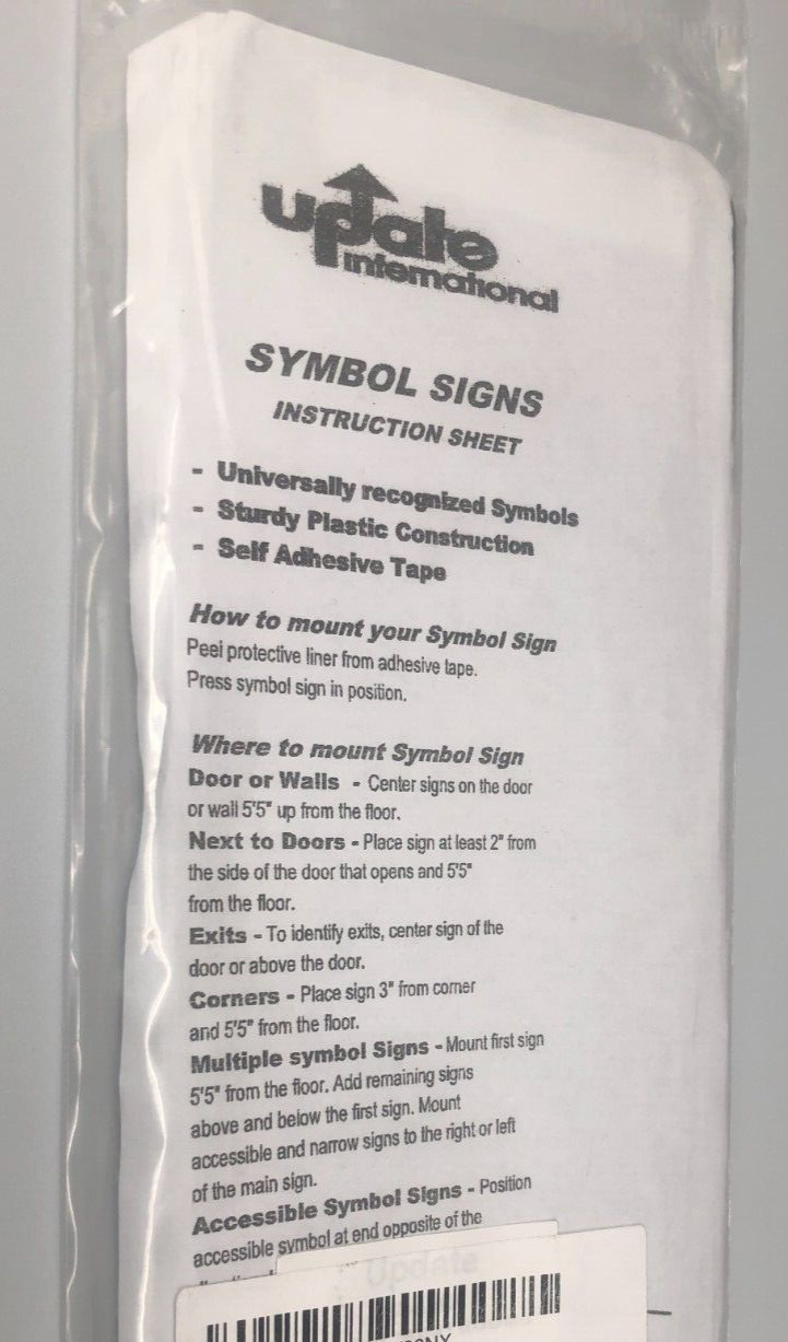 Unisex Restroom Sign 9&Prime; x 3&Prime; Brand New FREE SHIPPING