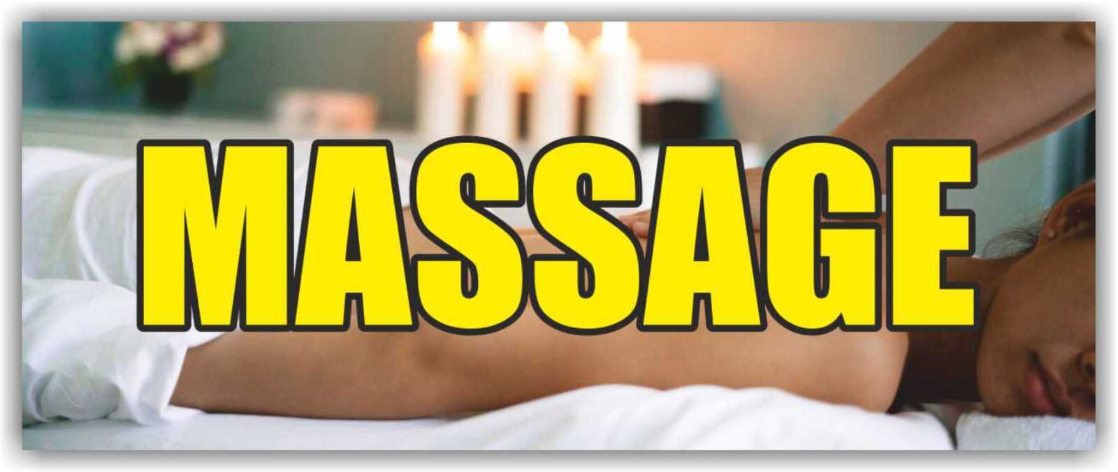 MASSAGE Advertising Banner Vinyl Mesh Sign Beauty Spa Salon Chinese Wellness