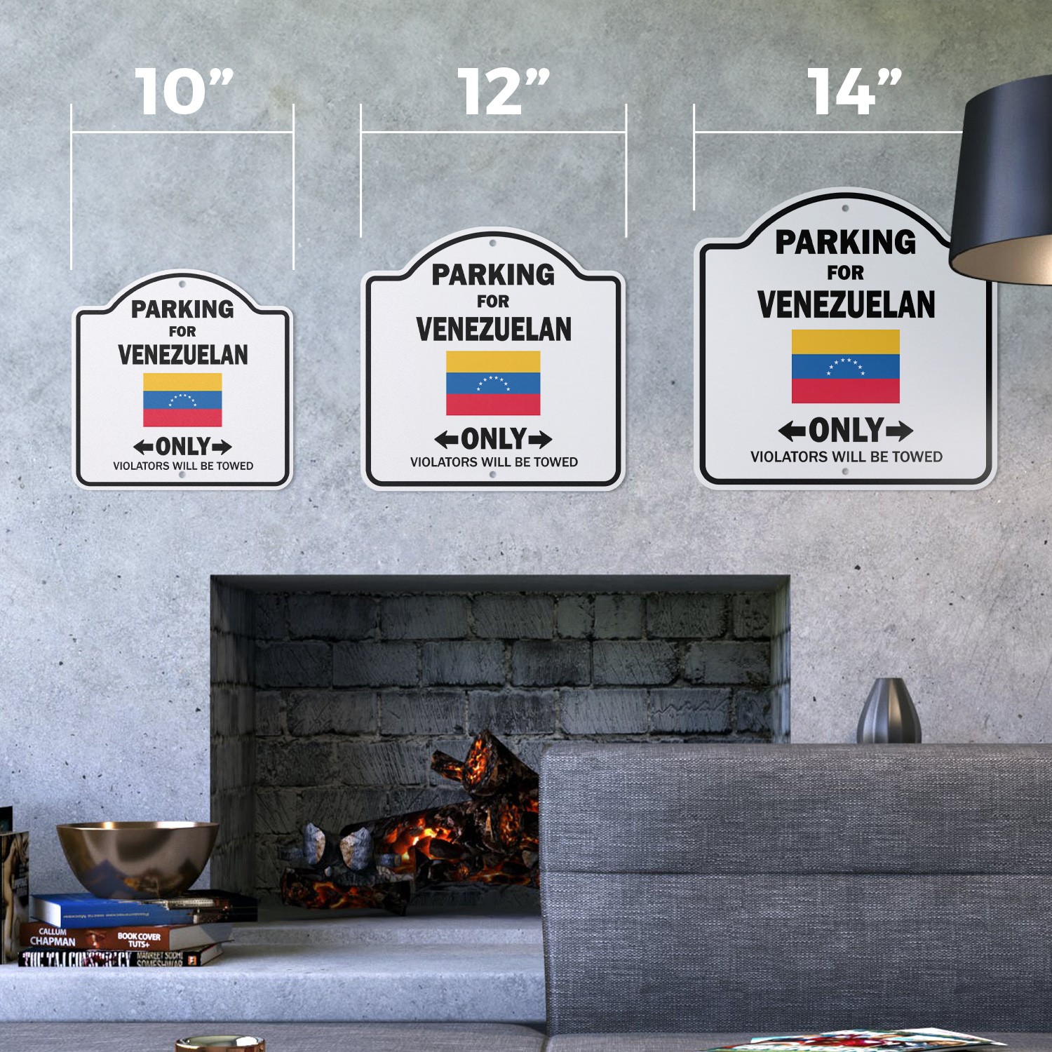 Venezuelan Parking Plastic Sign Gag Novelty Gift Funny Venezuela South