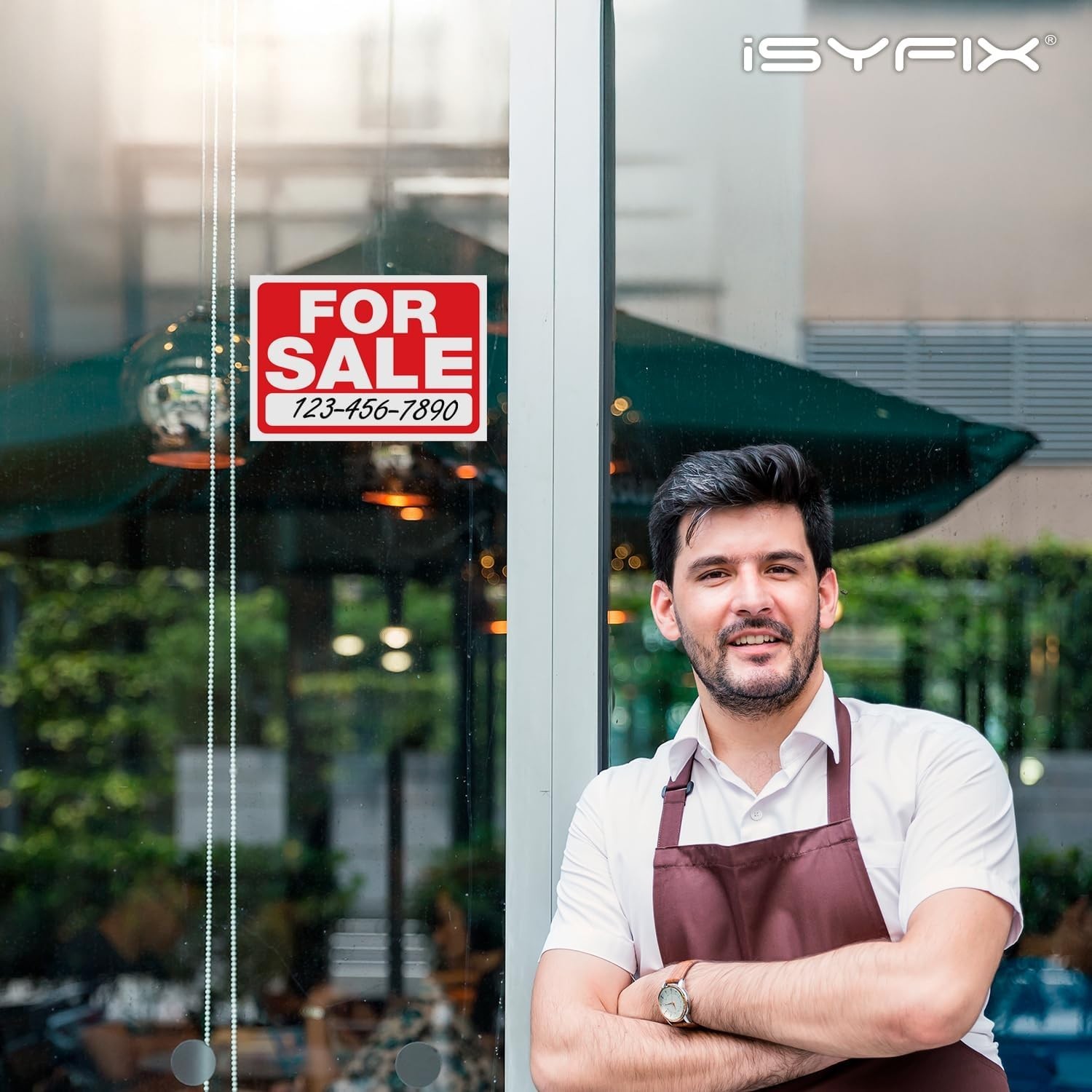 High Visibility 10×7 Inch Vinyl Stickers – 2 Pack Weatherproof Car Sale Signs