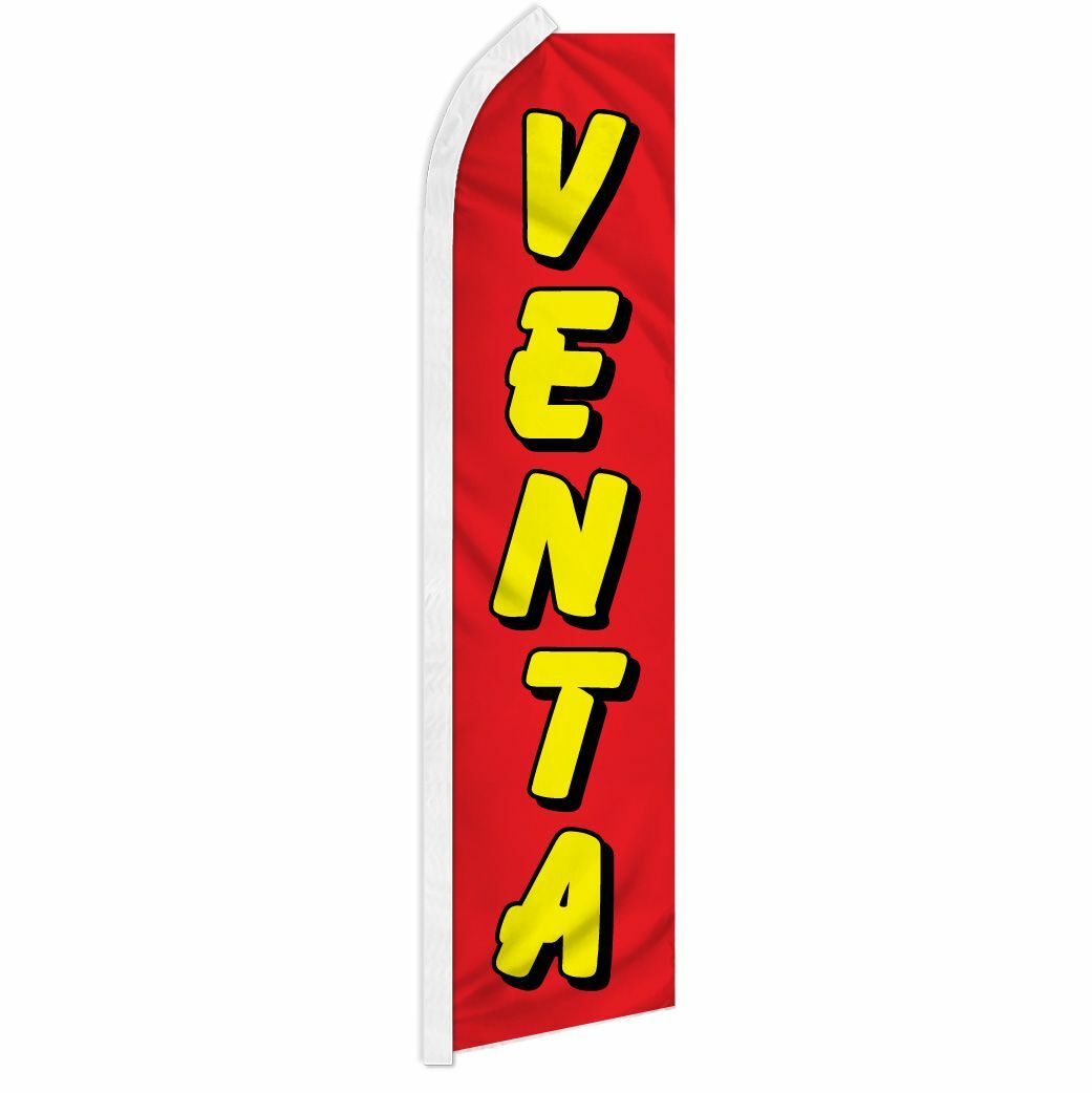 « VENTA » advertising super flag swooper banner business sign sale deal discount
