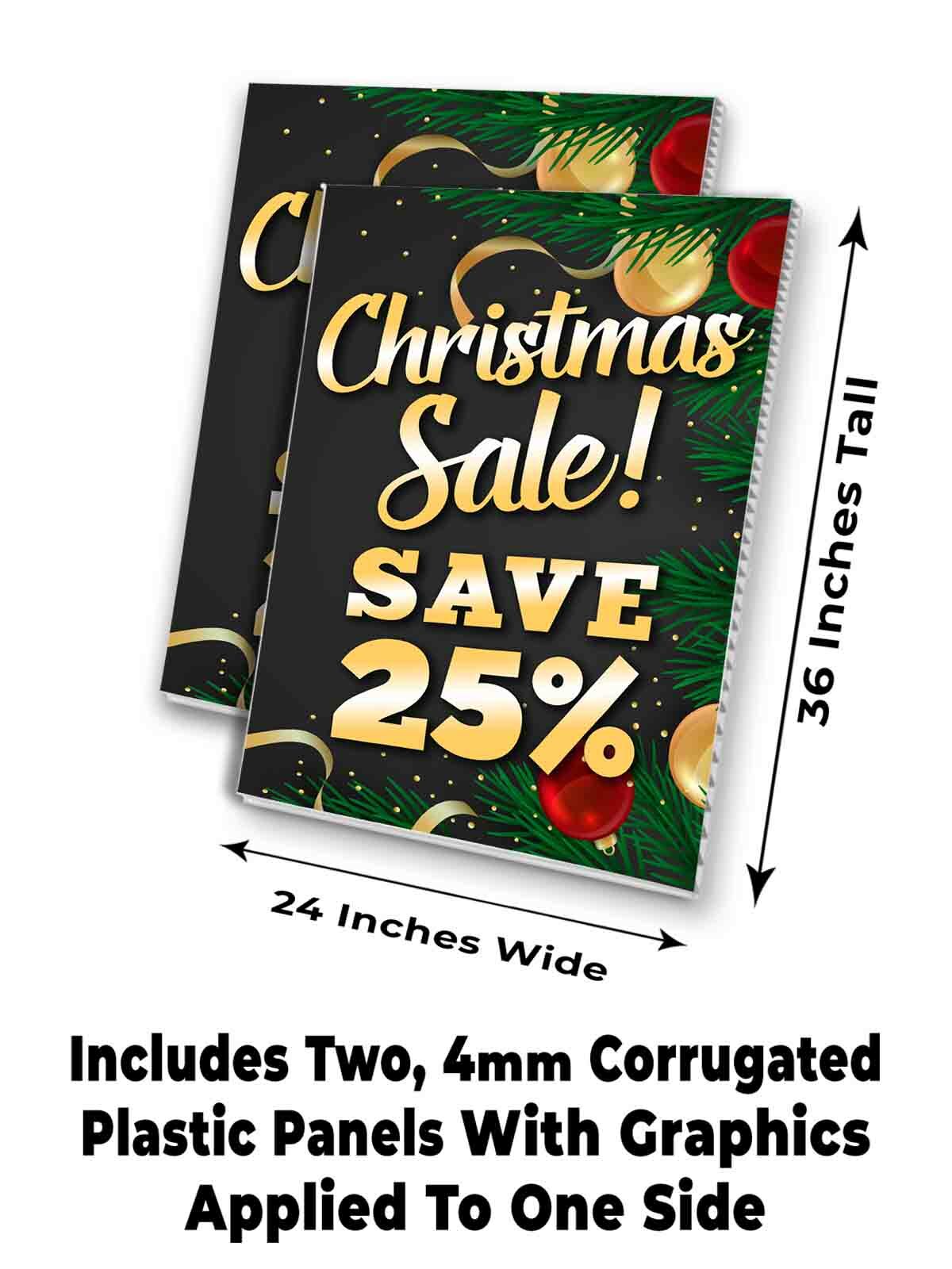 CHRISTMAS SALE SAVE 25% Signicade 24×36 A Frame Sidewalk Sign Double Sided