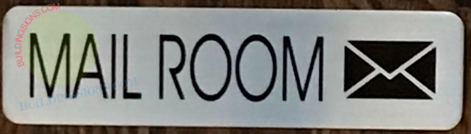 MAIL ROOM SIGN (2×7.75, BRUSH SILVER, ALUMINUM)