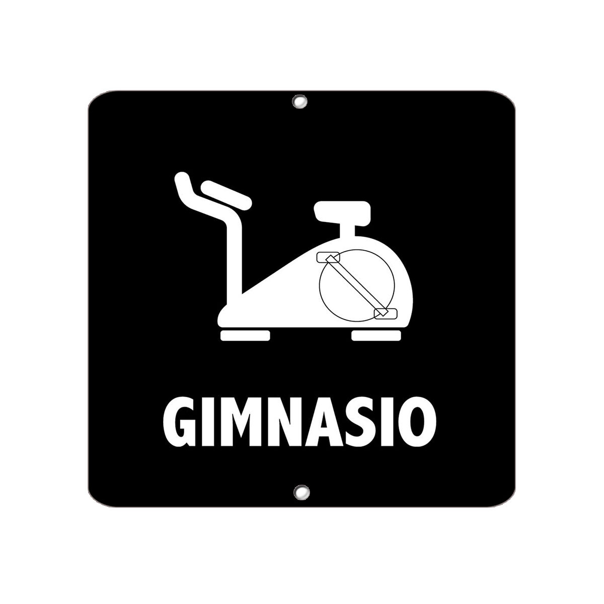 Square Metal Sign Multiple Sizes Gimnasio Ada Bilingual Weatherproof Street
