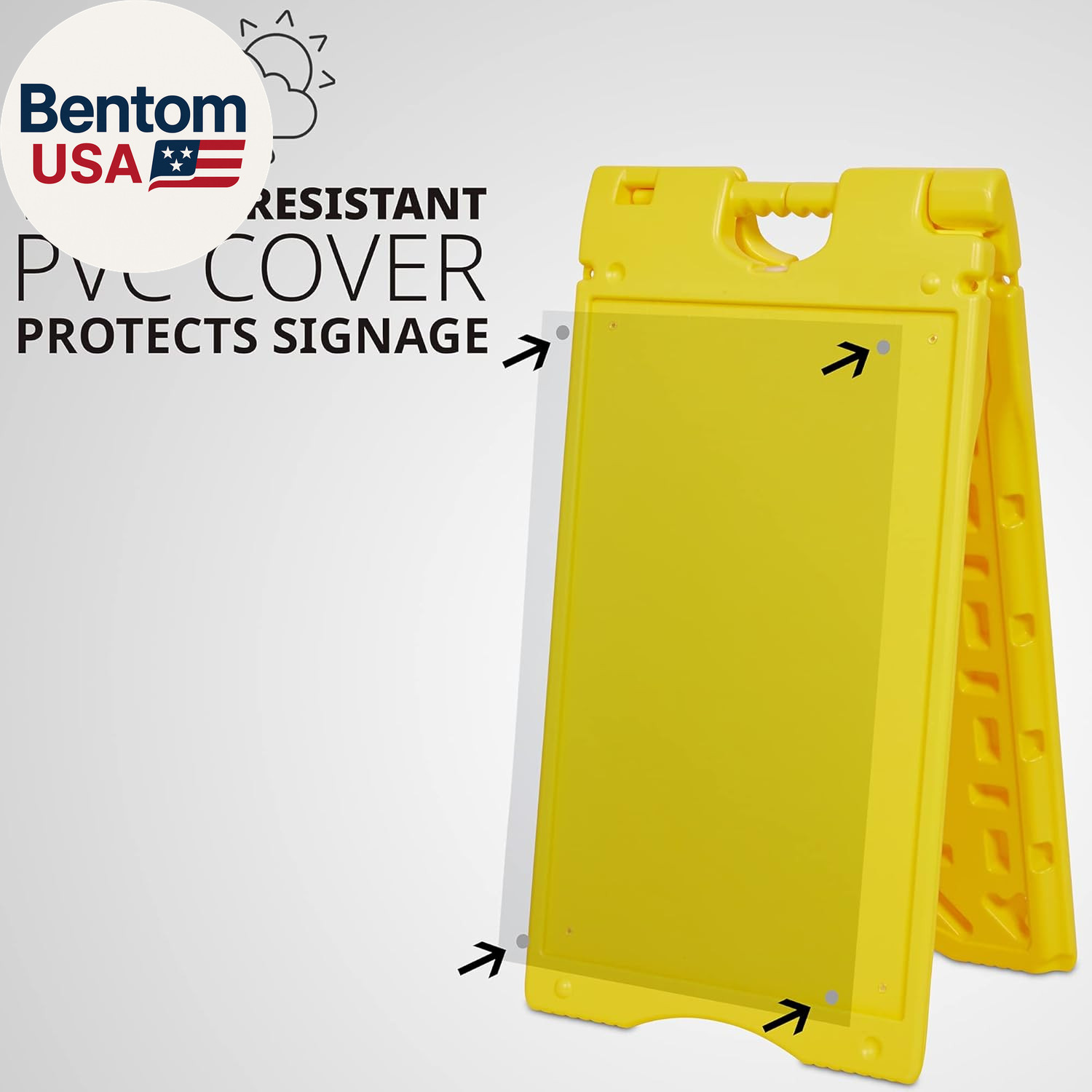 A-Frame Signboard 15.7” X 26” Display Surface – Small Outdoor Sandwich Board W/W