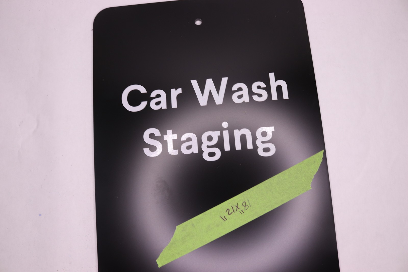 Car Wash Staging Sign 18&Prime; x 12&Prime; – As Shown Only