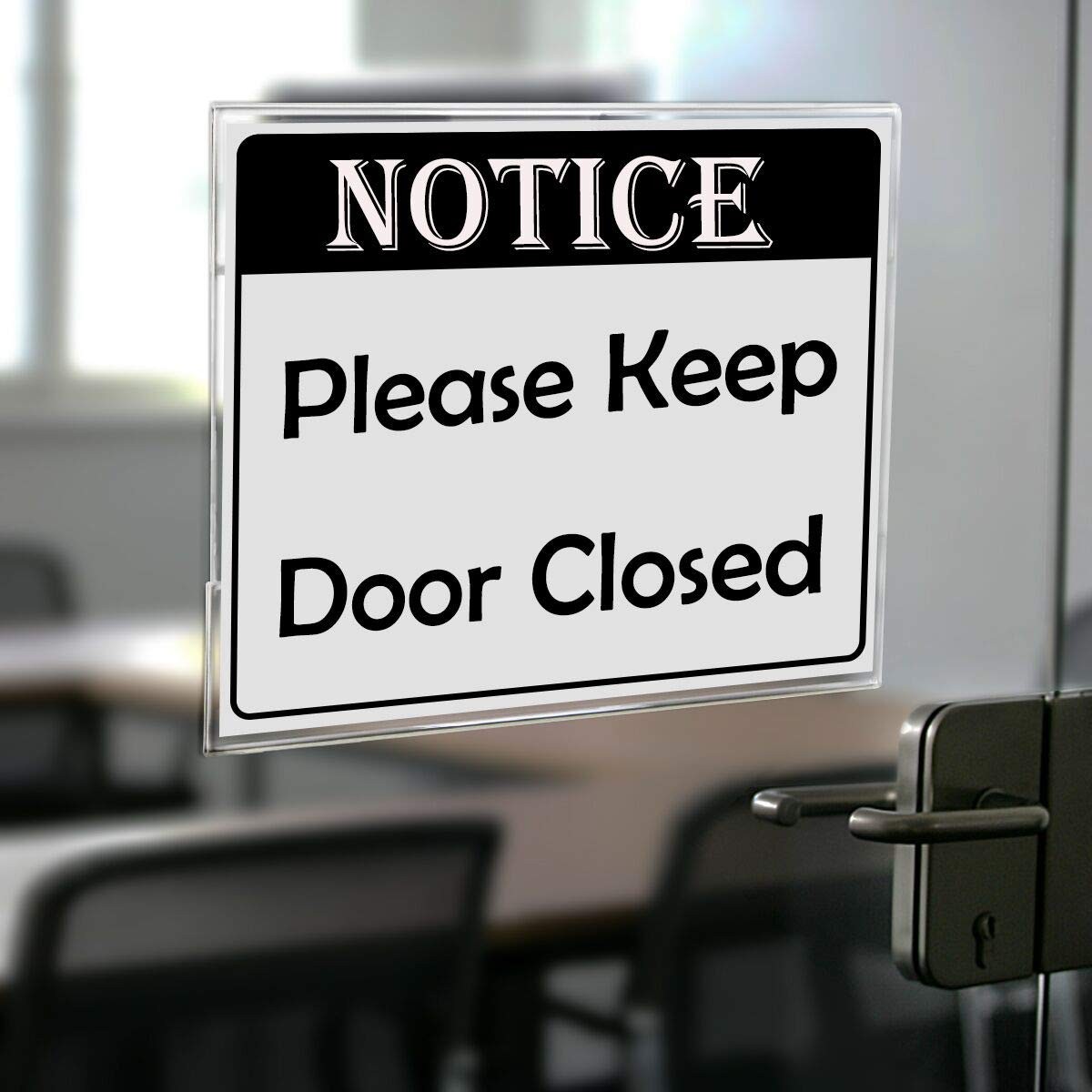 NIUBEE 4×6 inch Wall Mount Acrylic Sign Holder with Double Sided 4×6&Prime;, Clear