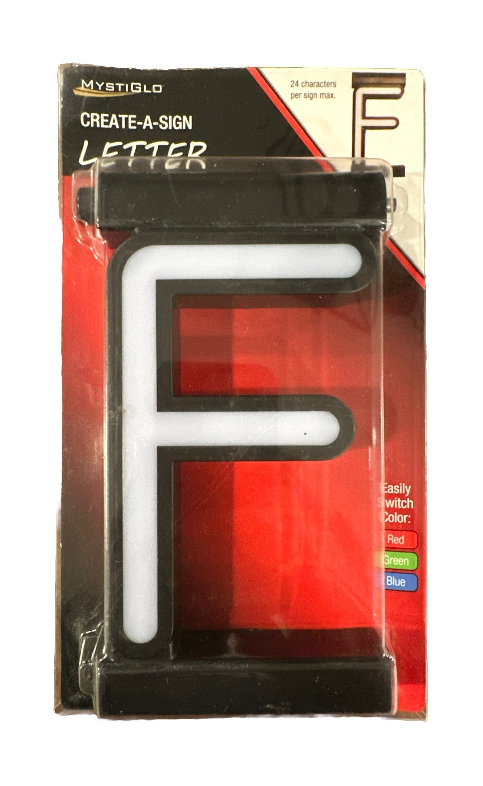 MYSTIGLO Business Signage Store Create-A-Sign Letter F – NEW!
