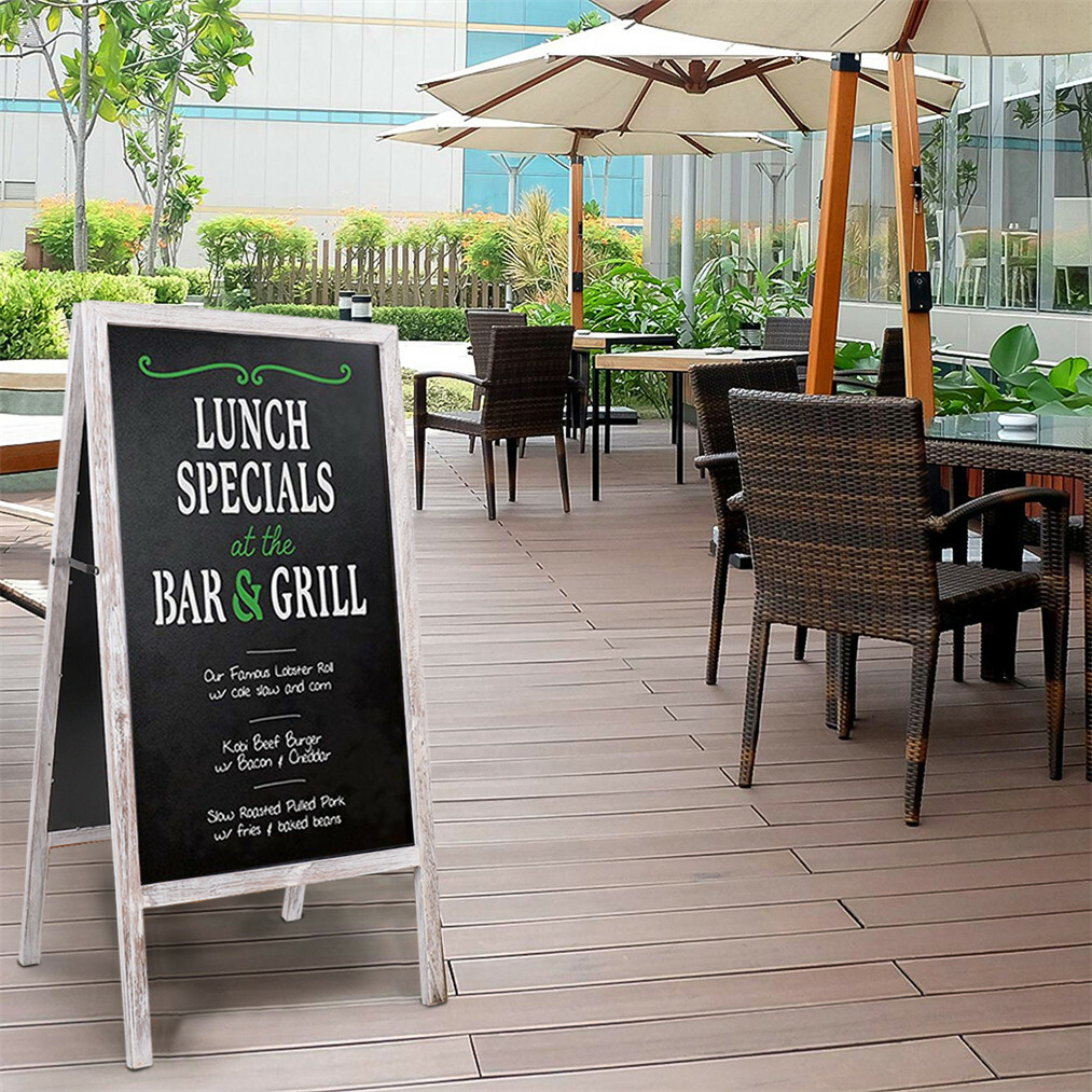Magnetic Chalkboad Dual Side Sidewalk A Frame Sign Message Board Sandwich Board