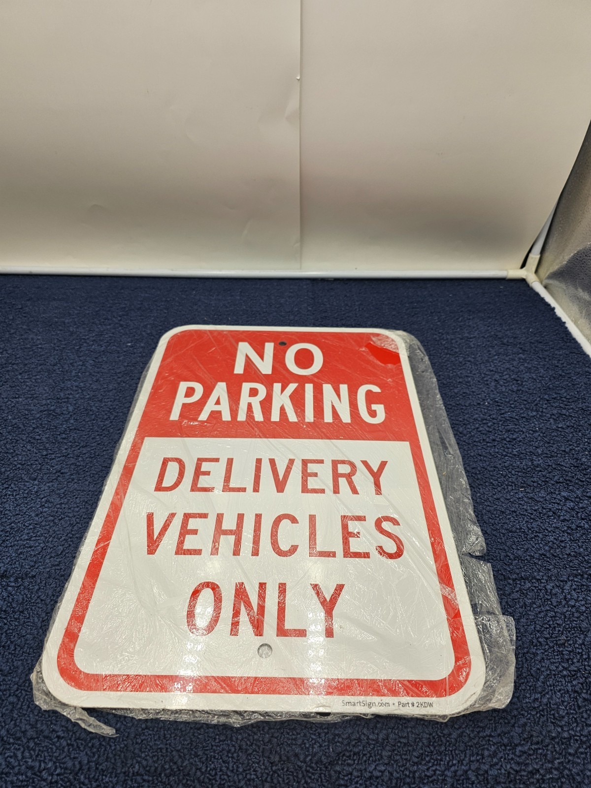 SmartSign 2KDW 12&Prime; x 18&Prime; No Parking Delivery Vehicles Only Sign Aluminum