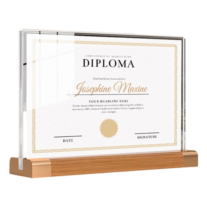 Clear Acrylic A 5 Tabletop Stand Document Holders Display Sign Stand With Base