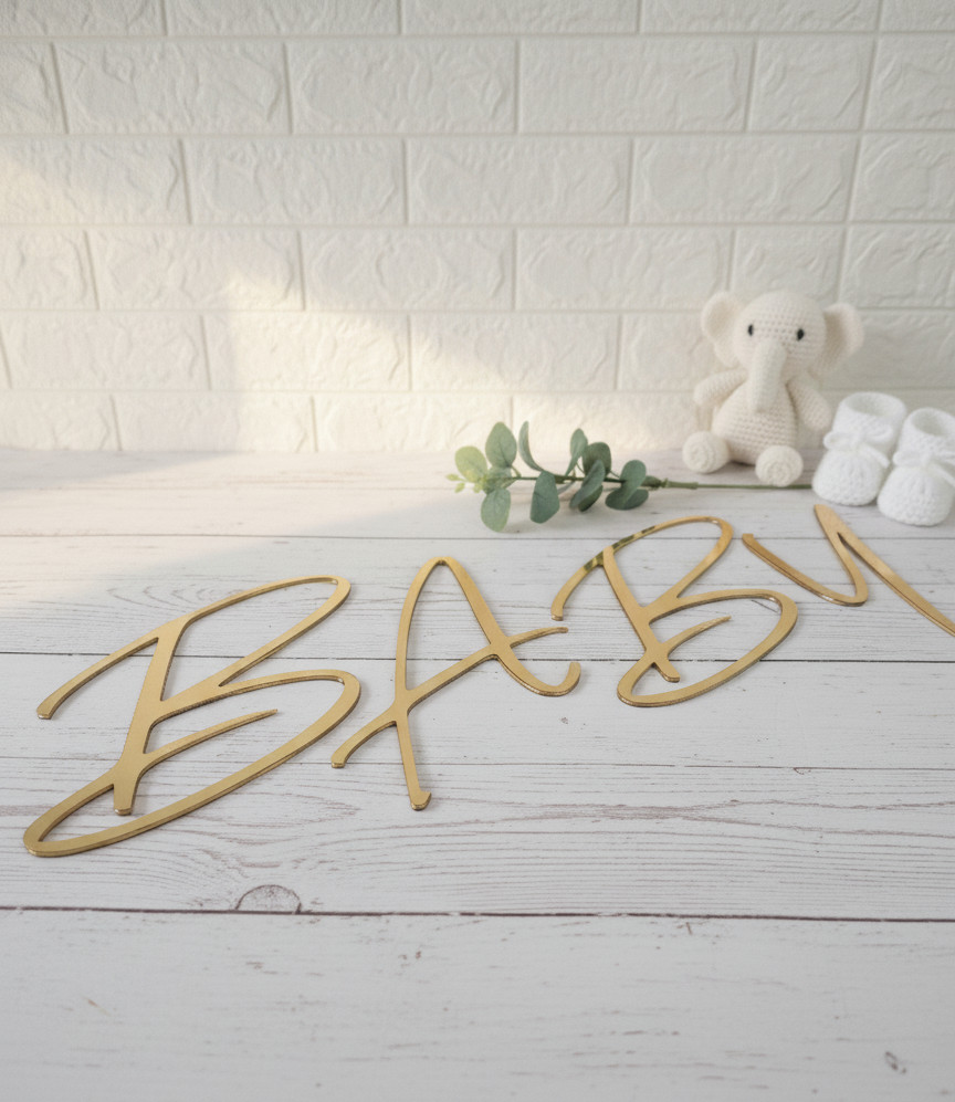 Custom 3D Acrylic Salon Sign: Mirror, Matte, Glossy Letters