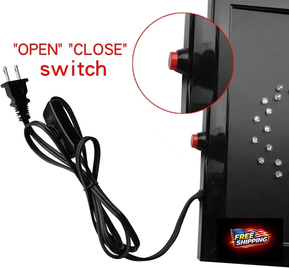 Boshen Led Open Signs Decor for Business Mart Shop Store Bar Cafe Barber ATM Now
