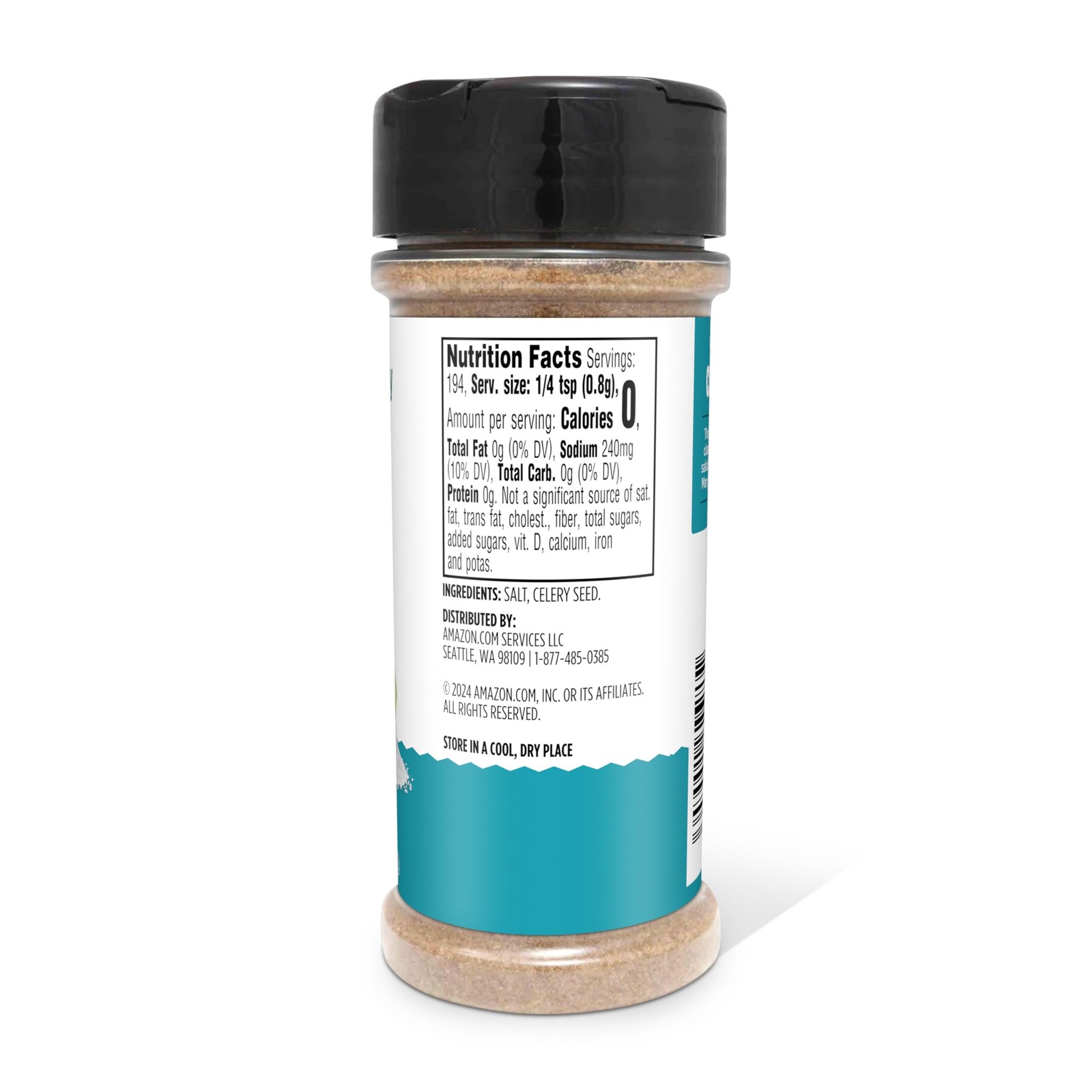 Amazon Grocery, Celery Salt, 5.5 Oz Ounce (Pack of 1)