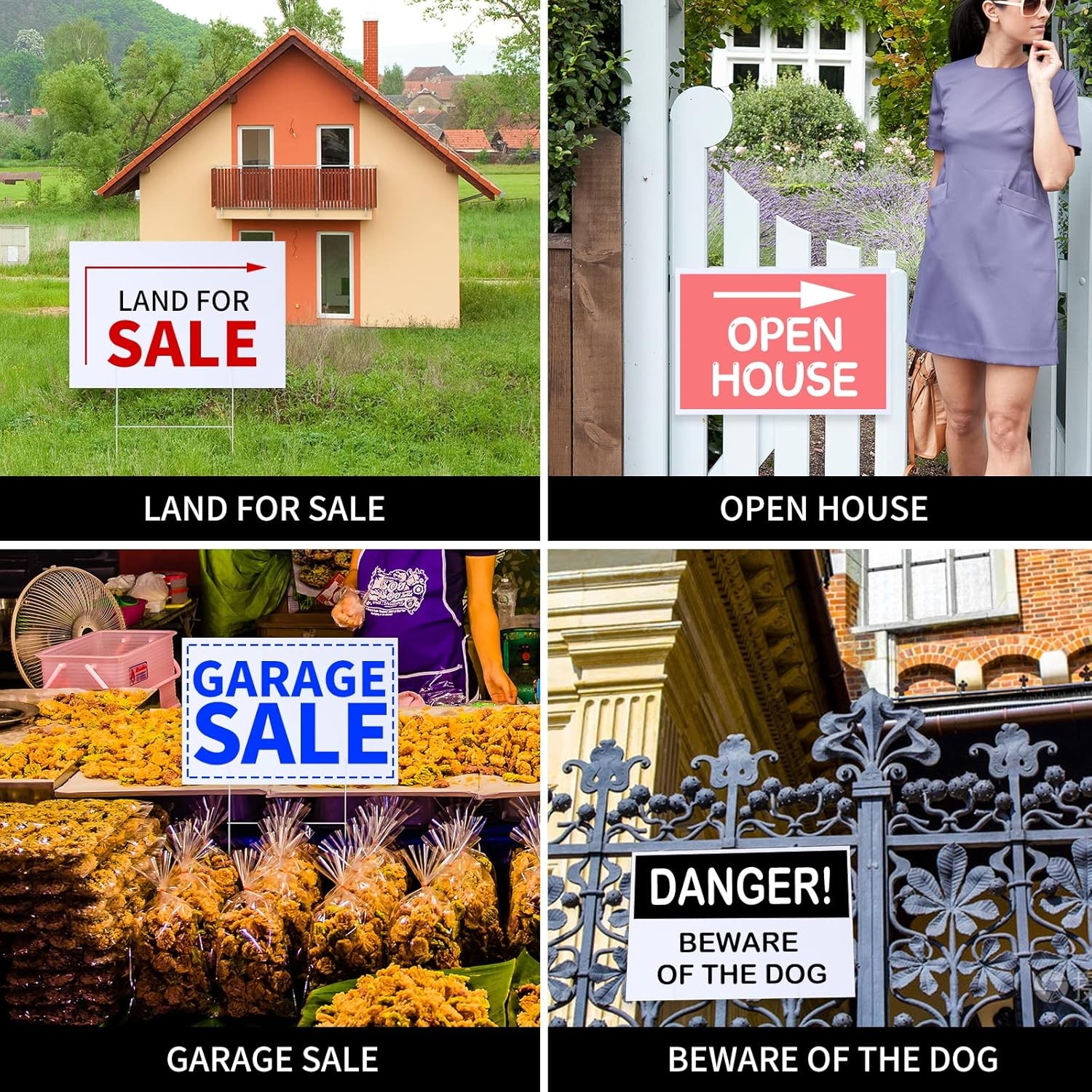 10 PACK 18 x 12 Inches Blank Yard Signs – Waterproof Corrugated Plastic Signs