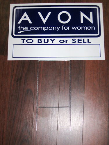 General Business Sign: AVON w/Contact Phone Number