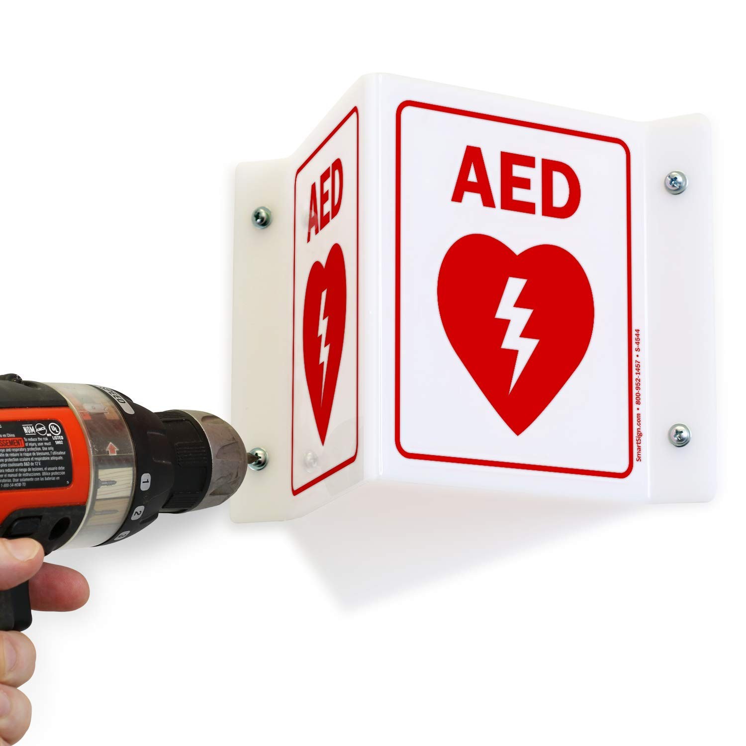 « AED » Projecting Sign | 5&Prime; x 6&Prime; Acrylic
