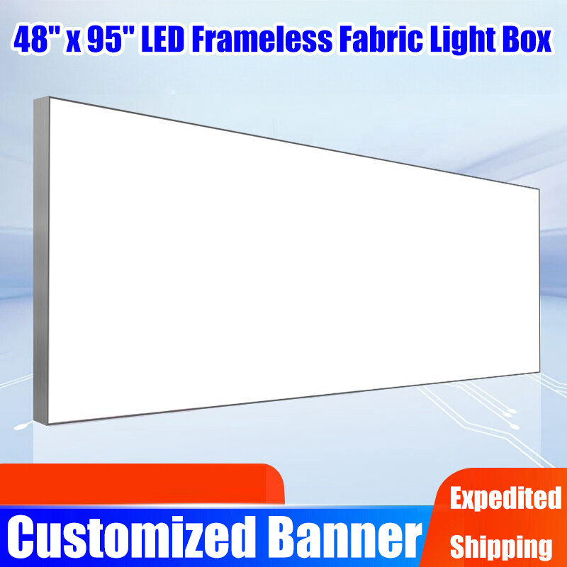 4ftx8ft Customization Double-sided LED Light Box Frameless SEG Fabric LightBox