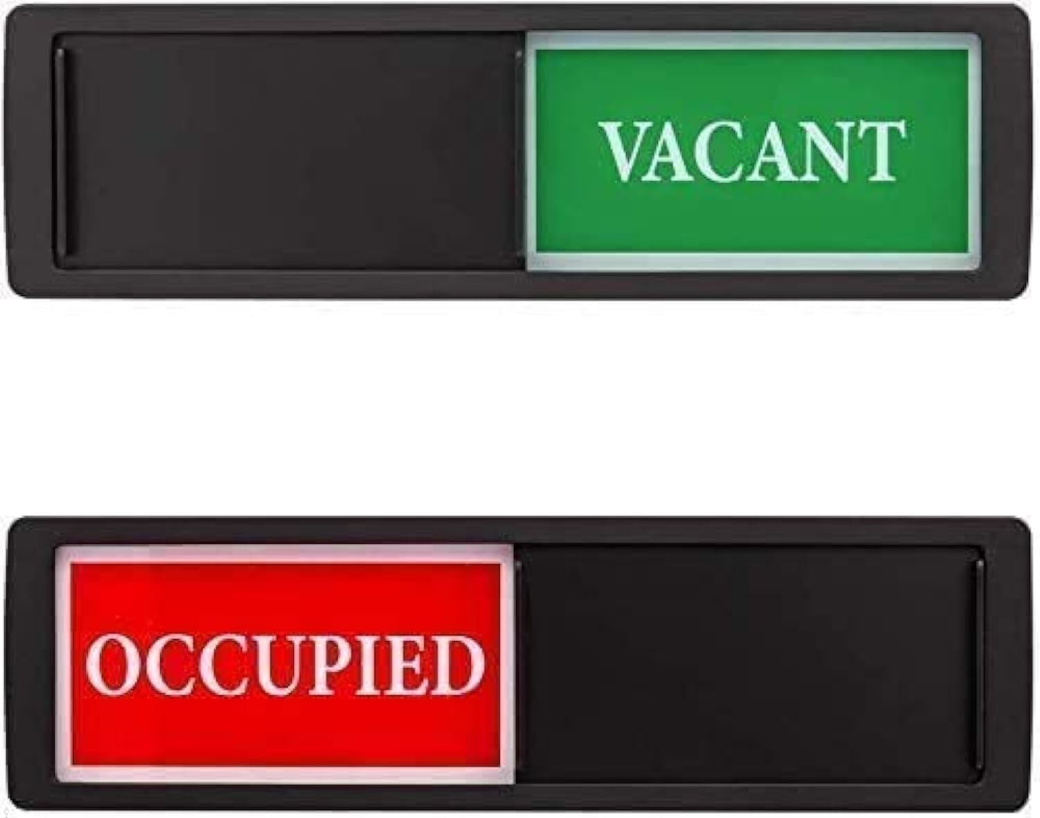 Vacant Occupied Door Slider Privacy Sign for Bathroom Home Office Restroom