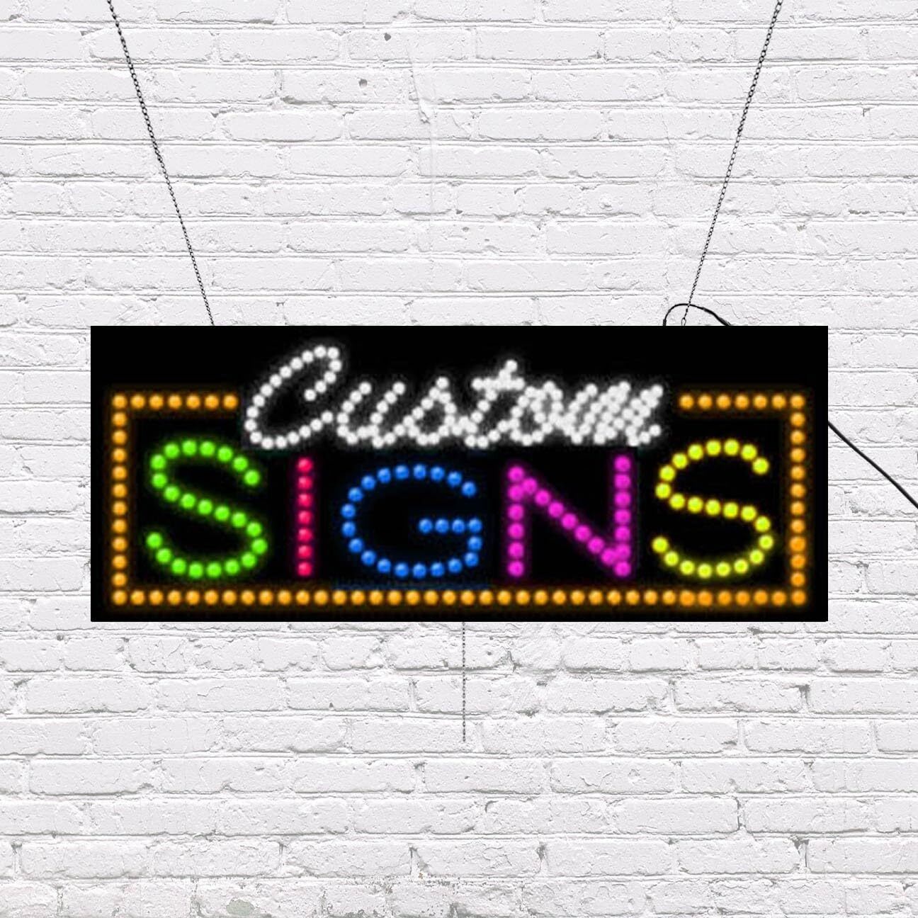 LED Custom Signs Sign | Light Up Sign | 11&Prime;H x 27&Prime;W x 2&Prime;D
