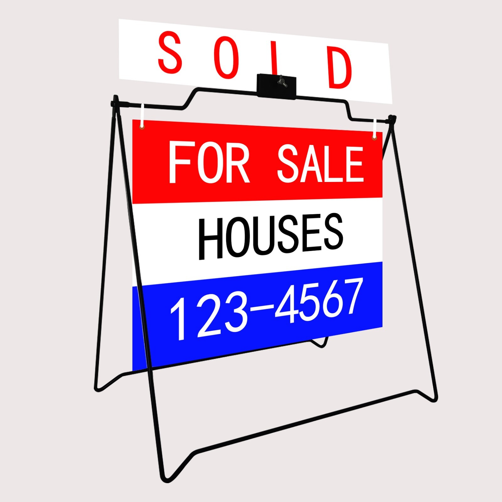 10 UNIT 22&Prime;x18&Prime; BLACK A-Frame Sign for Open House Sign Real Estate Realtors