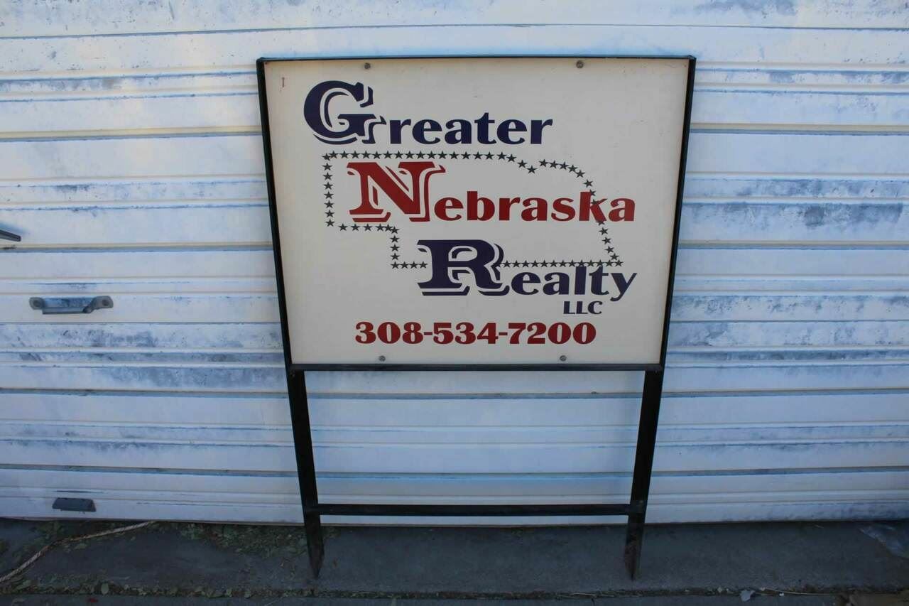 Metal Ground Stake Sign Frame Real Estate Put Your Own Sign In It