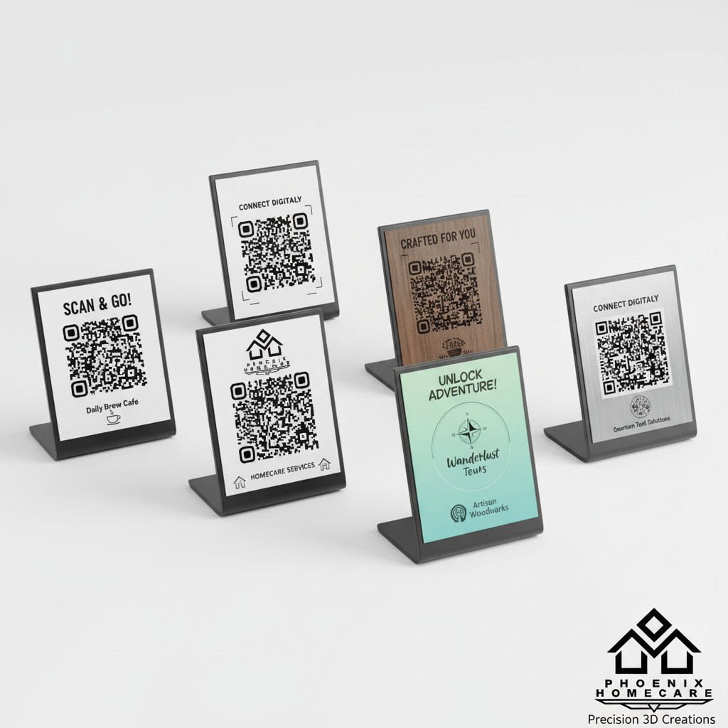 Custom QR Code Sign Stand | Scan to Pay | PayPal Venmo Cash App |Storefront Sign
