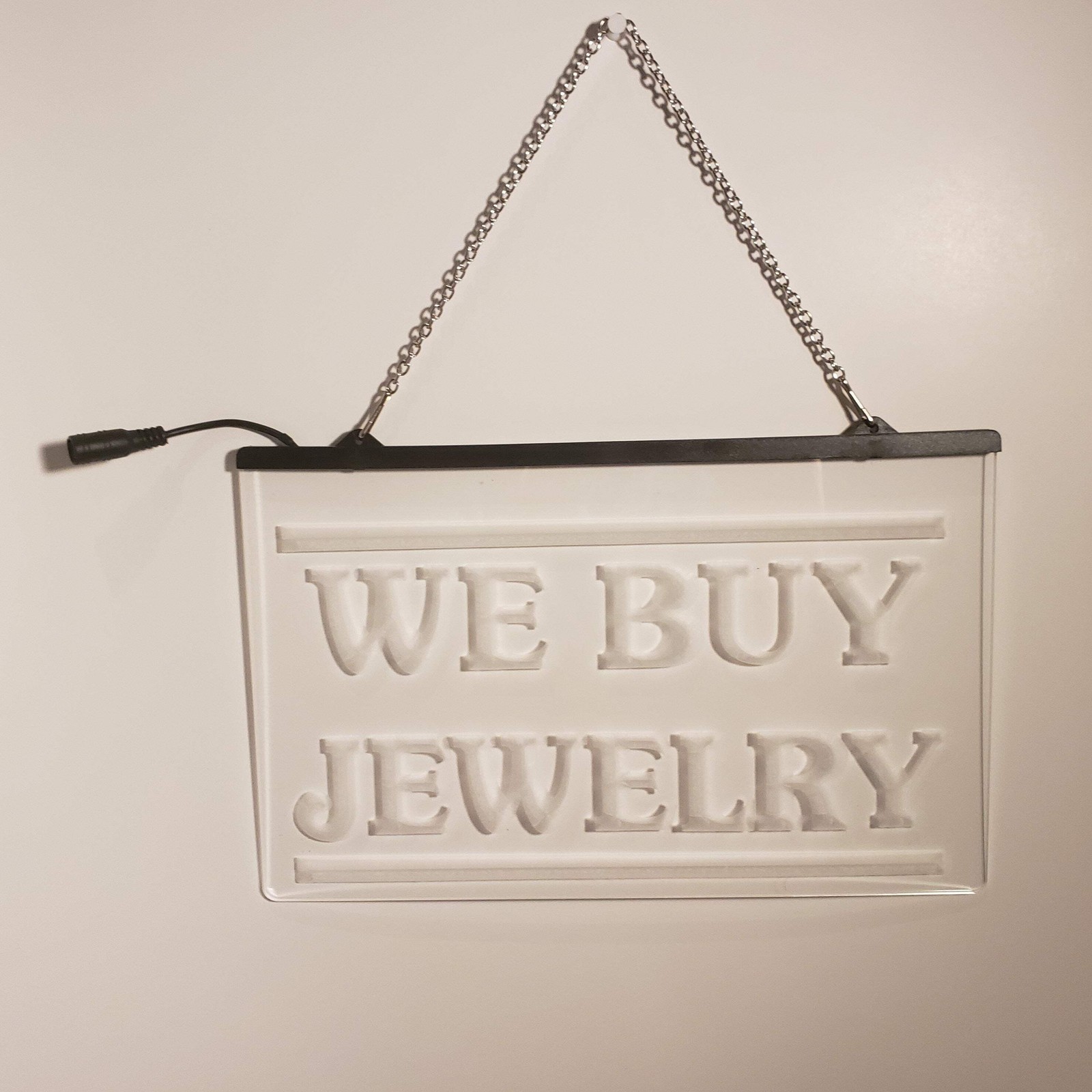 We Buy Jewelry LED Sign – Lighted Pawn Shop & Jewelry Buyer Window Sign