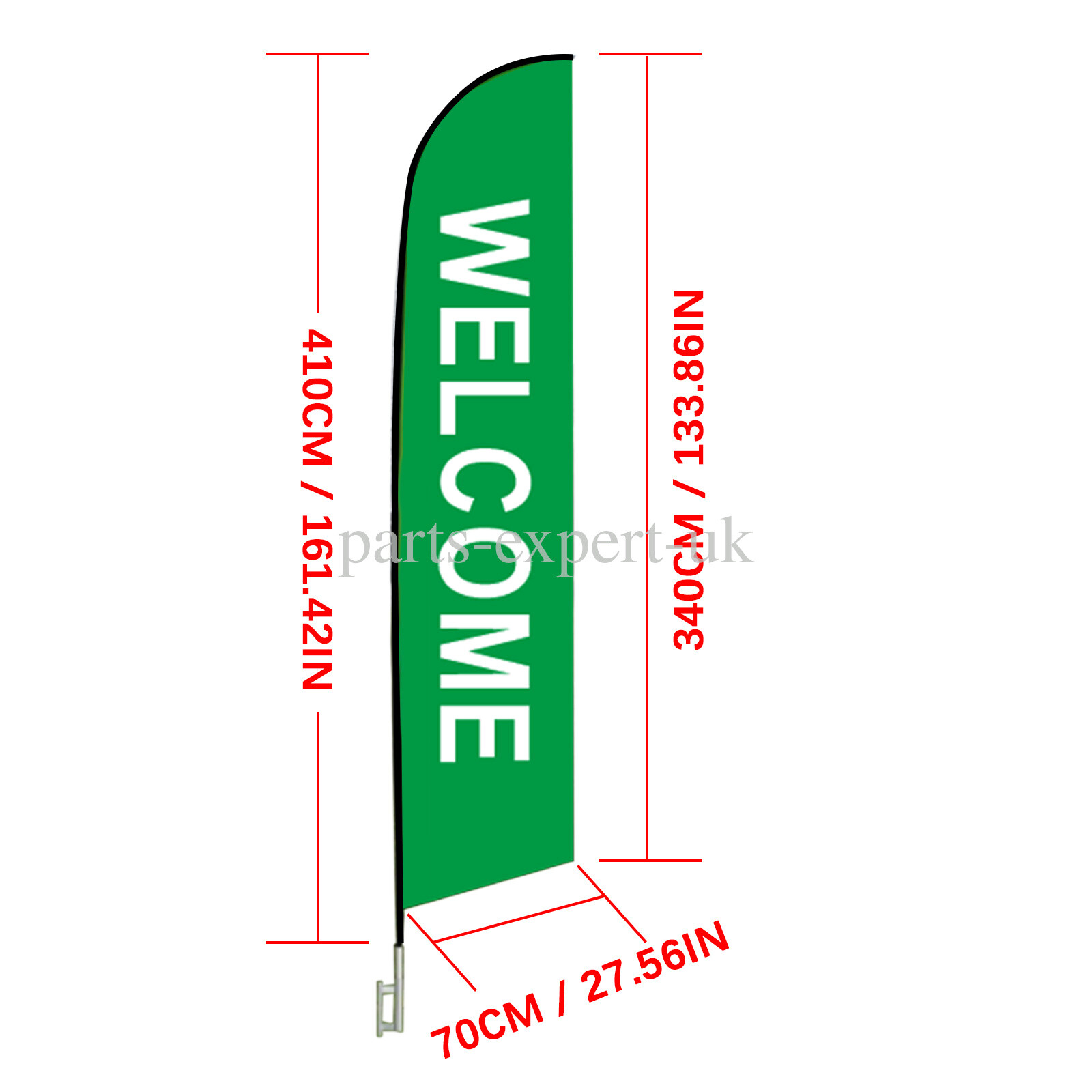 Open Feather Flags with Pole Kit, Advertising Flags for Business 2/3/4 Pack