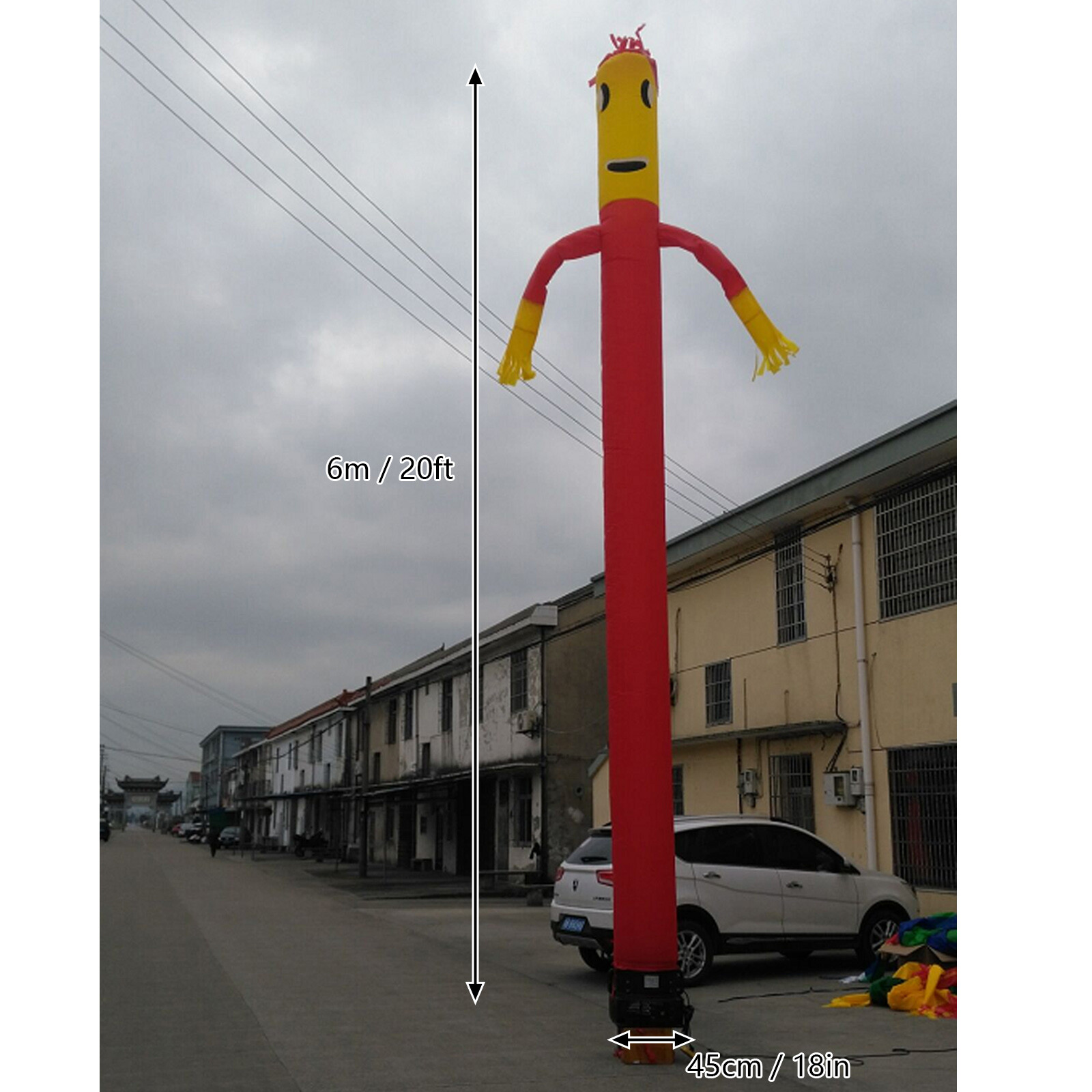 20ft/10ft Inflatable Tube Man Wacky Waving Flailing Arms Dancing Air Puppet