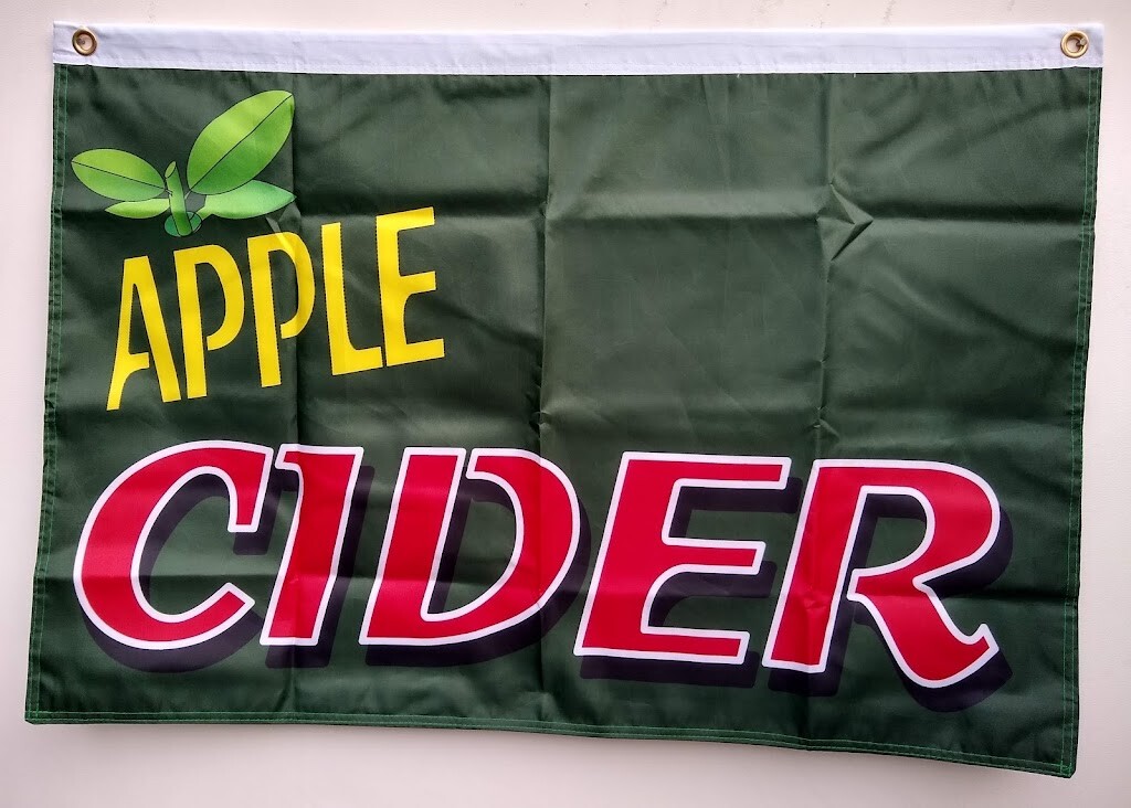 APPLE CIDER FLAG 2x3ft flag, vertical banner
