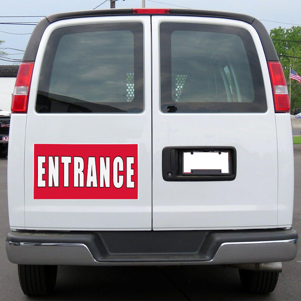 Car Magnet Set of 2 Entrance Promotion Business Car Advertising Industrial Sign