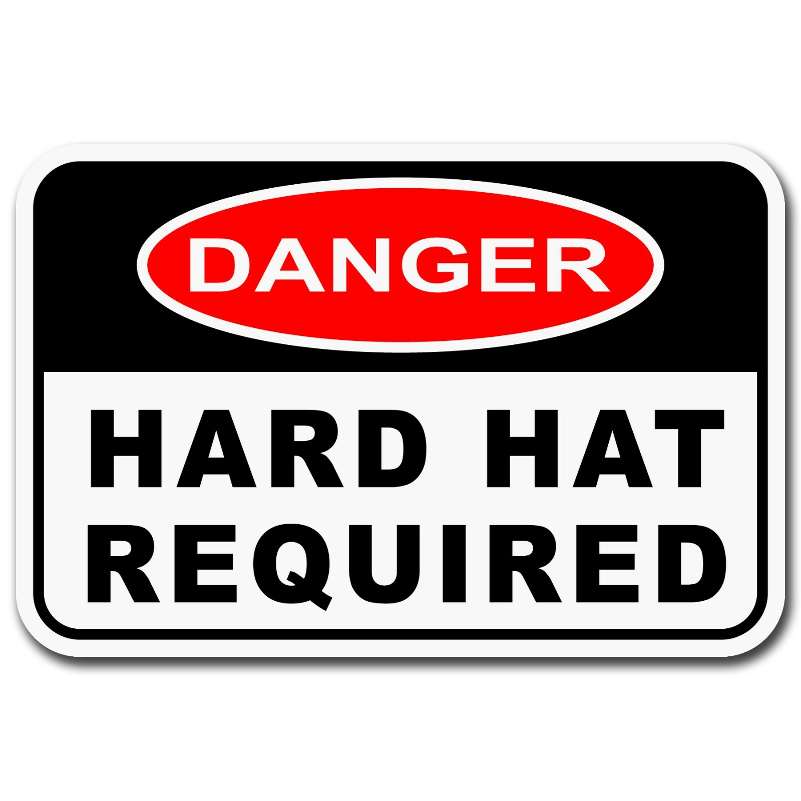 Danger Hard Hat Required – Workplace, Safety, Warning – Aluminum Sign