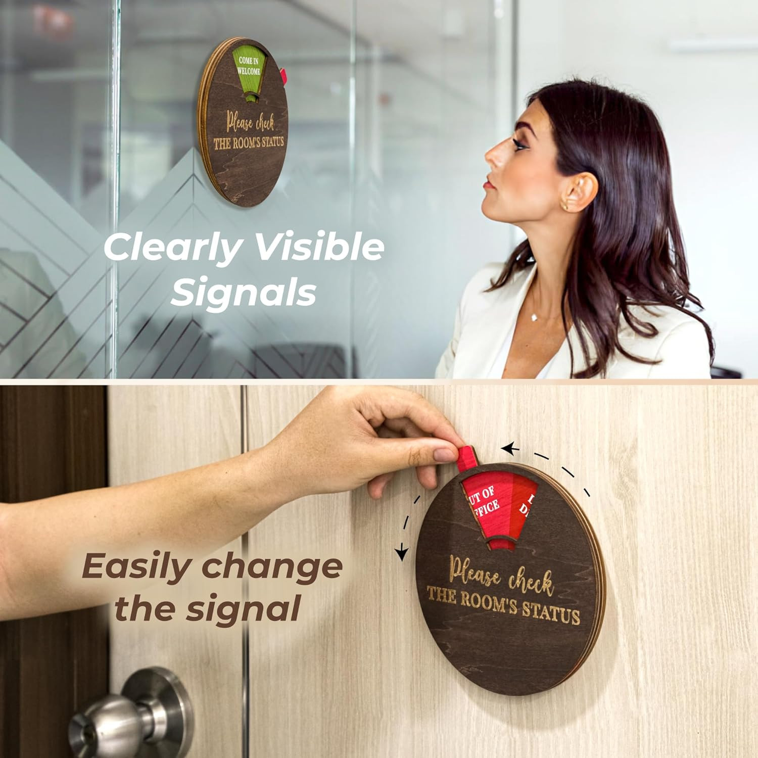 Office Door Sign Available and Away – 6 Options Funny Do Not Disturb Door Hanger