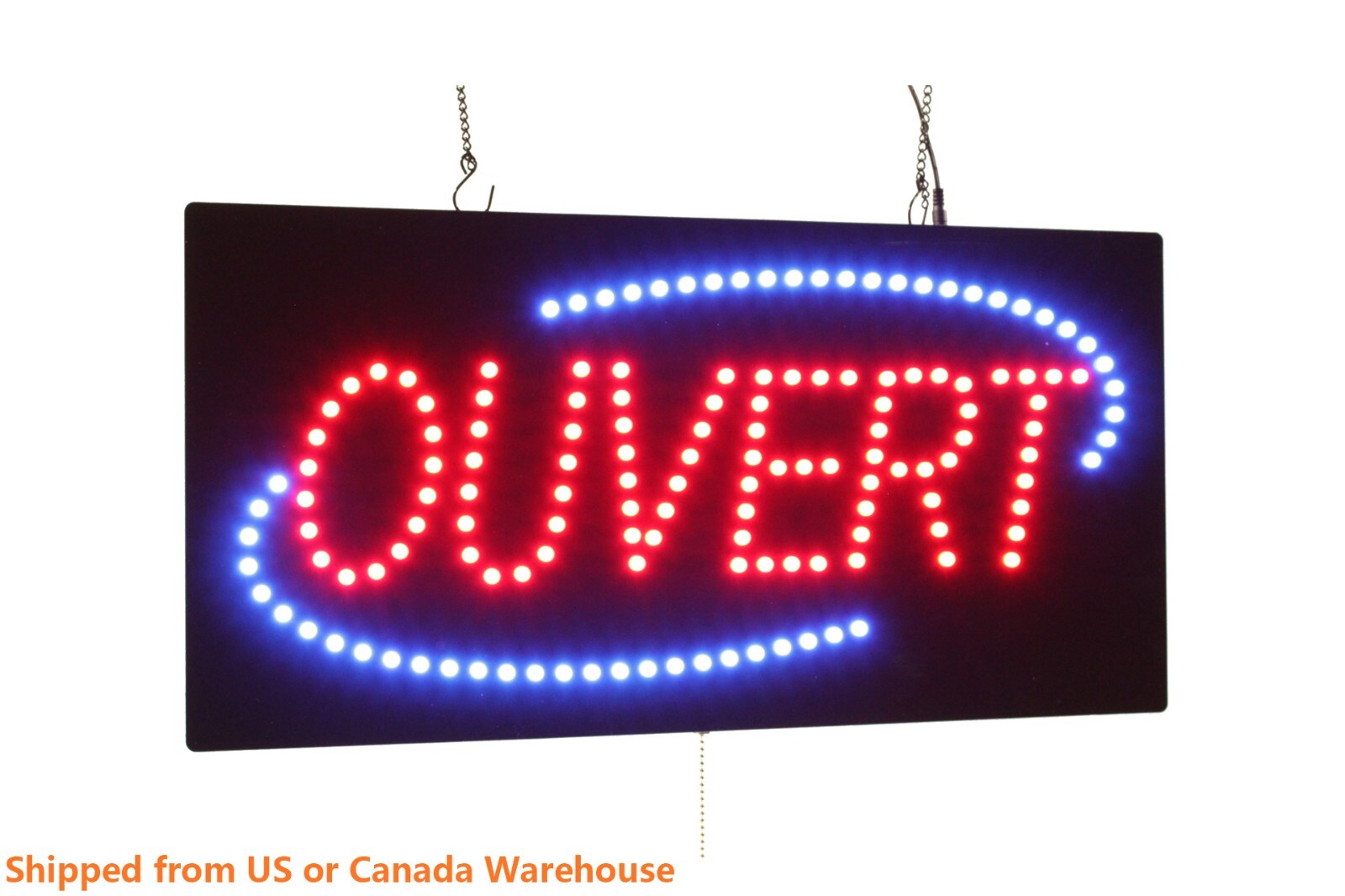 Ouvert sign Neon Sign Open Sign in French Store Sign Business Sign Window Sign