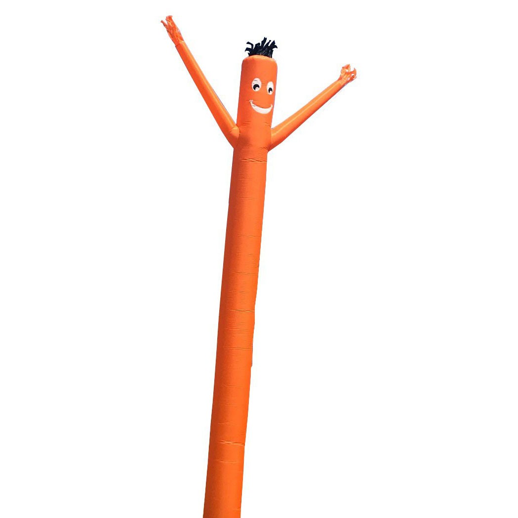 Advertising Inflatable Tube Man 18ft Orange Blow Up Wavy Fly Guy Without Blower