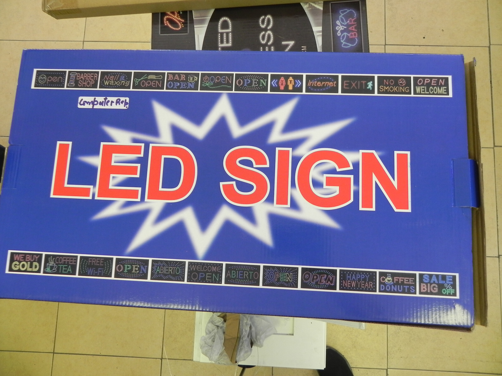 LED Cell Phone Repair Sign for Business Displays | Electronic Light Up Sign