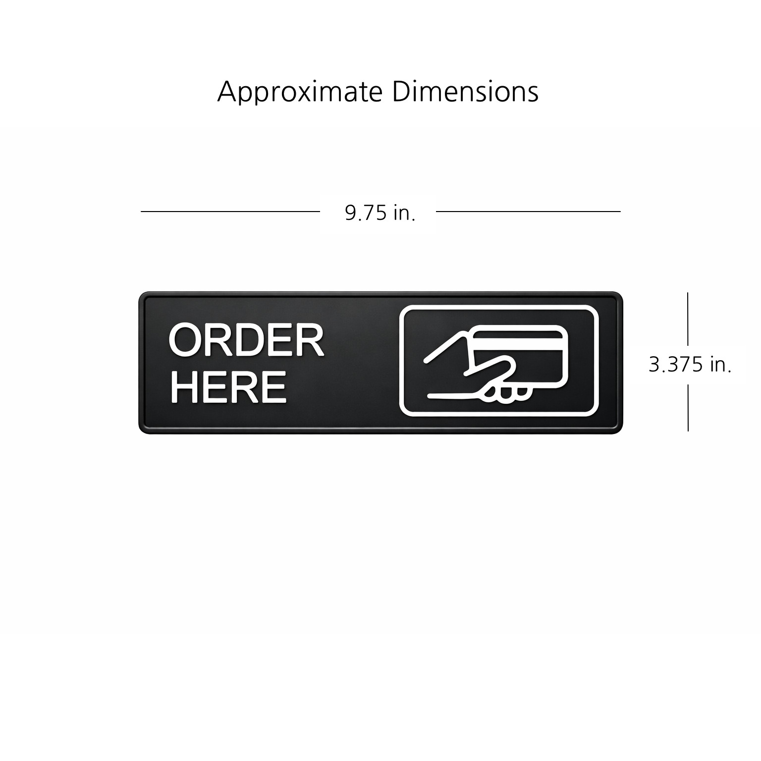COMBO! « Order Here » & « Pick Up Here » Dual Sign Set – Minimalist Coffee Shop