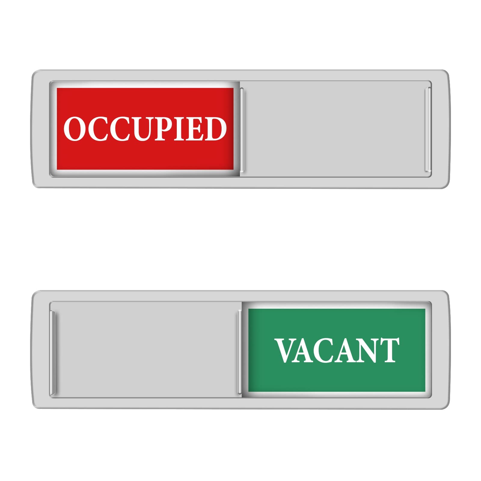 Privacy Sign – Vacant Occupied for Home S, 1-1-VACANT OCCUPIED-Silver