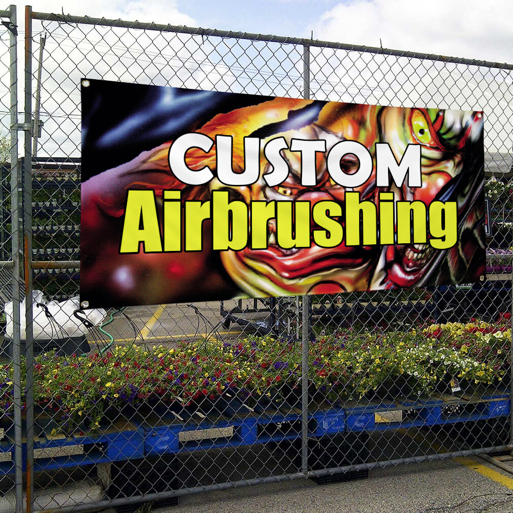 Vinyl Banner Multiple Sizes Custom Airbrushing Advertising Printing Business