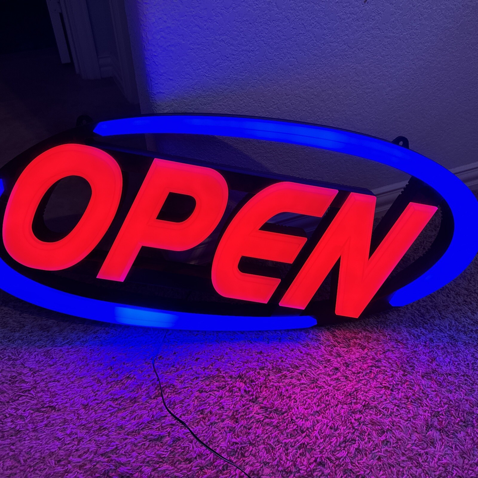 Led Open Sign for Business – Stand Out with 64 Super-Bright Color Combos to Matc