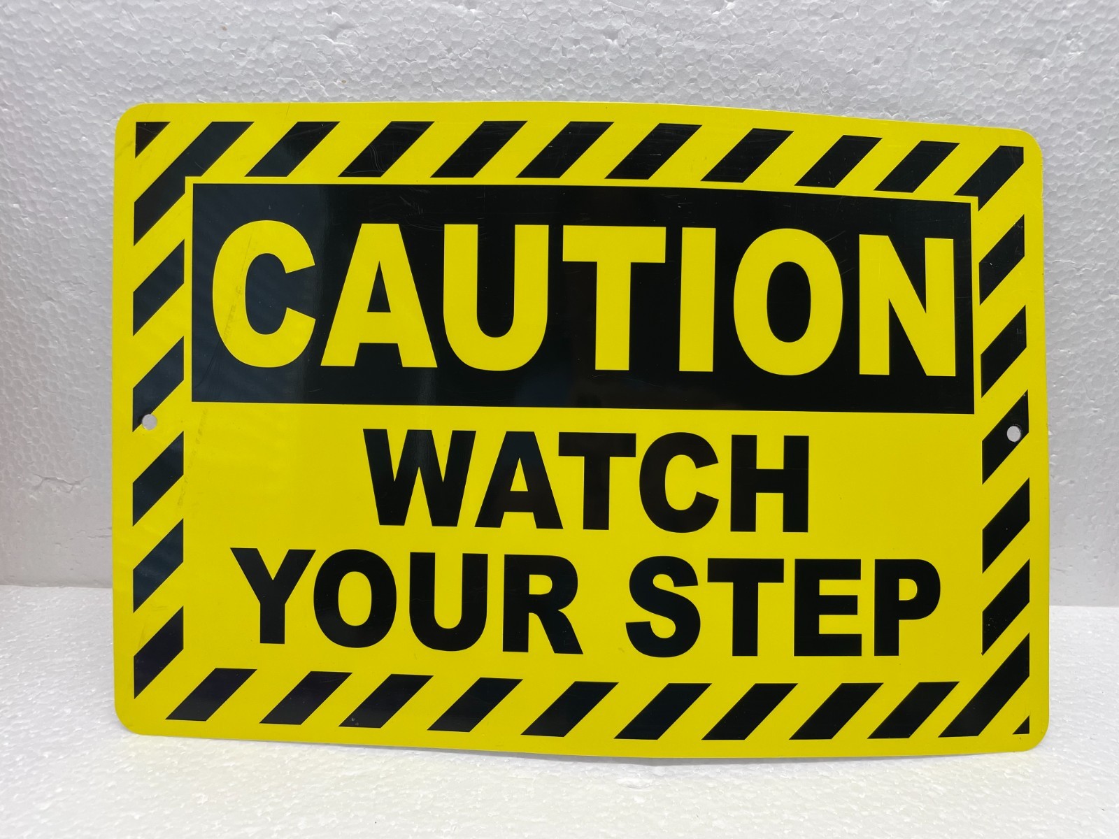 Watch Your Step Sign, 8×12 Aluminum Caution Signs, UV Protected, Weatherproof