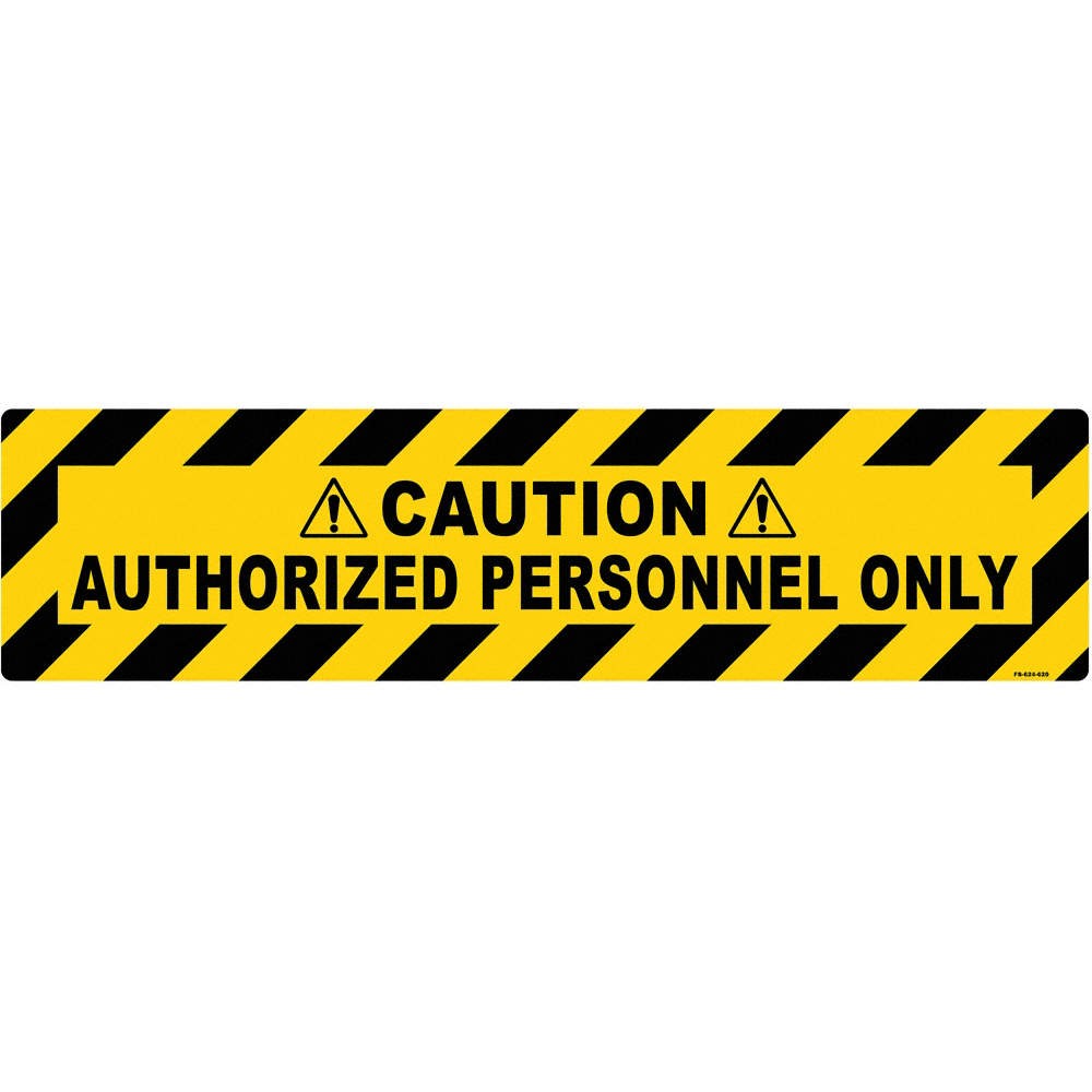 STRANCO INC FS-624-620 Anti-Slip Floor Sign,6 inx24 in,Vinyl 484P39