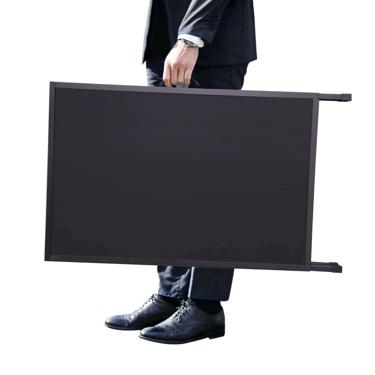 Heavy Duty Folding A-Frame Sidewalk Sign 24×36 Inch Double-Sided Metal Display
