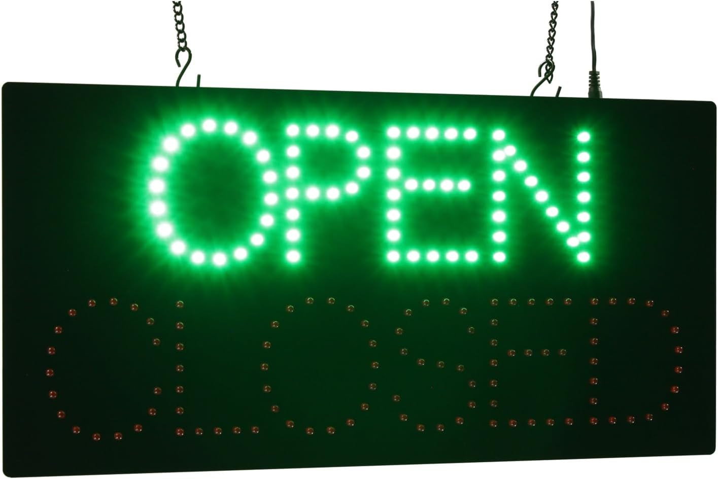 LED Open Closed Sign – 19&Prime;x10&Prime; Neon Display for Grand Openings & Businesses